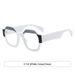 Men's Sunglasses Trend Polygonal Square Frame Ladies High End Flower Wrapped UV Anti Ultraviolet Sunglasses_viptrois.com