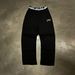 Men's Clothing Spring/Summer Loose Casual Y2K Street Angel Letter Print Casual Pants Double Waistband Patchwork Sweatpants_viptrois.com
