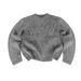 Unisex Oversized Cotton Knit Sweater With Crew Neck, Long Sleeve Pullover For Men & Women, Casual Streetwear For Spring & Fall_viptrois.com