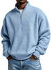 2026 Autumn And Winter New European And American Popular Men's Pullover Zipper Sports Long-sleeved Top Loose Casual Sweater Men's Clothing_viptrois.com