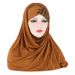 Unisex Milk silk forehead glitter with milk silk scarf hat hat_viptrois.com