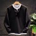 Men's Clothing Trendy Brand Hoodie, Autumn Style, Simple, Loose, Versatile, Fashionable Men's Long Sleeved Crew Neck Hoodie_viptrois.com