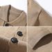Solid Color Loose Collar Knitted Cardigan Men's Autumn New Item, Youth Fashion Sweater Jacket_viptrois.com