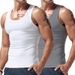 Men's Trendy Sports Fitness Vest American Style Inner Wear Hurdle Sweatshirt Multi Color For Spring And Summer Bottoming_viptrois.com