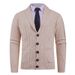 Pure Cross-Border Autumn Winter Jacket Men's European Size Fashion Thickened Twisted Cardigan Sweater Knitwear_viptrois.com