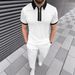 Men's Polo Shirt Zipper Casual Short Sleeve Shorts Suit_viptrois.com