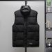 Men's Corduroy Vest Stand Collar Slim Fit Winter Warm Casual Layering Waistcoat With Side Pockets_viptrois.com