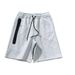 Men's Clothing 2024 Summer New Casual Sports Breathable Cotton Drawstring Front Side Zipper Multicolor Men's 172 Shorts_viptrois.com
