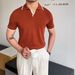 Men's Clothing Summer New Polo Shirt Men's Half Sleeved T Shirt Fashion Lapel Business Casual Men's Wear_viptrois.com