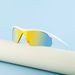Women's Y2K Style Sunglasses - UV400 Half-Frame, Unique Shape, PC Material, Windproof For Cycling, Trendy & Edgy_viptrois.com