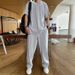 Men's Clothing Short Sleeved T Shirt Men's Loose Trousers Summer Thin Men's Clothing Two Piece Suit_viptrois.com