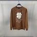 Men's Clothing Autumn And Winter Men's Crewneck Sweatshirt Cartoon Brown Pullover Sweatshirt Couple Fashion Sweatshirt Trendy B1cre3306_viptrois.com