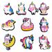 10 Cute Unicorn Shoe Buckle Cartoon Fun Decorative Buckle_viptrois.com