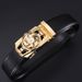 Men's Trendy Casual Business Korean Style Trouser Belt Automatic Buckle Rotating Youth Internet Celebrity Transfer Belt_viptrois.com
