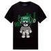 Men's Clothing Short Sleeved Men's Trendy Brand Trendy Printed Bear Music Boy Mercerized Cotton T Shirt Men's Spirited Guy Slim Fit Half Sleeved Men_viptrois.com