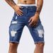 Men's Clothing Micro Elastic Slim Summer Five Point Jeans Casual Shorts Loose Men's Denim Shorts 5 Points Hole_viptrois.com