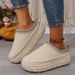 Women's Shoes Large Size Thick Soled Slippers For Women Autumn And Winter New Style Plush And Thickened Warm Slip On Cotton Slippers For Women_viptrois.com