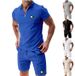 Men's Clothing Men's Spring And Summer Casual Trend Polo Suit Letter Printing Suit_viptrois.com