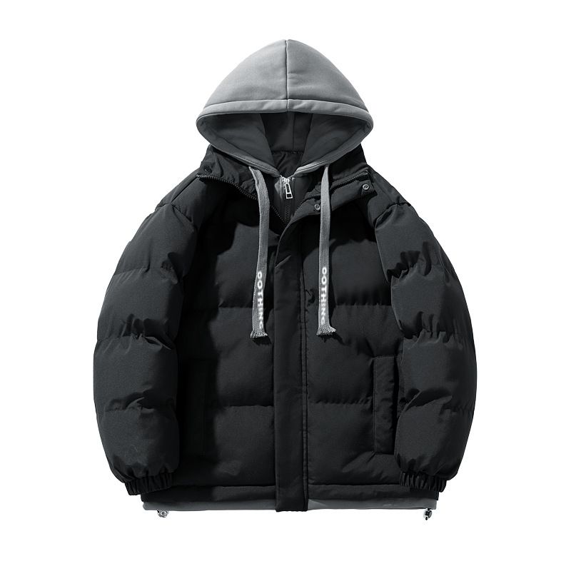 Unisex Japanese Streetwear Hooded Puffer Jacket - Winter Fleece-Lined Coat (Black/Khaki/Blue/Green, M-4XL)_viptrois.com