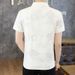 Summer Style Polo Shirt 92.8% Cotton Korean Version Men's Short Sleeved Lapel Fashionable T-shirt We2906_viptrois.com