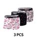 Men's Underwear Ice Silk Combination Summer Breathable Mid Waist Trendy Printed Men's Boxer Shorts Cross Border_viptrois.com