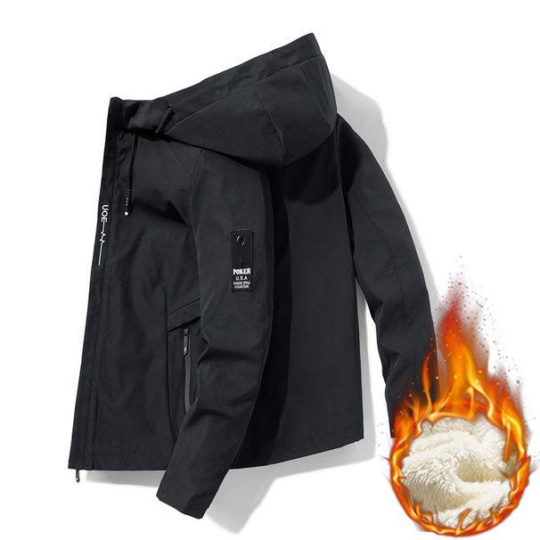 Korean Version 2025 Youth Large Size Winter New Jacket Men's Top Velvet Warm Casual_viptrois.com