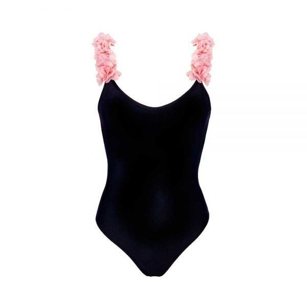 Family Clothes Family women children one-piece swimsuit solid color petal bikini bikini_viptrois.com