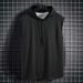 High Street Hooded Vest For Men Summer Fitness Training Basketball Shoulder Vest Trendy American Style Vintage Sleeveless T-Shirt_viptrois.com