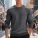 Men’s Heavyweight Crewneck Sweatshirt – Oversized Casual Pullover Hoodie Alternative (S-XXXL, 250GSM Polyester)_viptrois.com