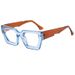 Men's Sunglasses Square Frame Matching Sunglasses Punk Style Sweet And Cool Fashion Sunglasses Personality Street Shooting Concave Shape Flat Glasses_viptrois.com