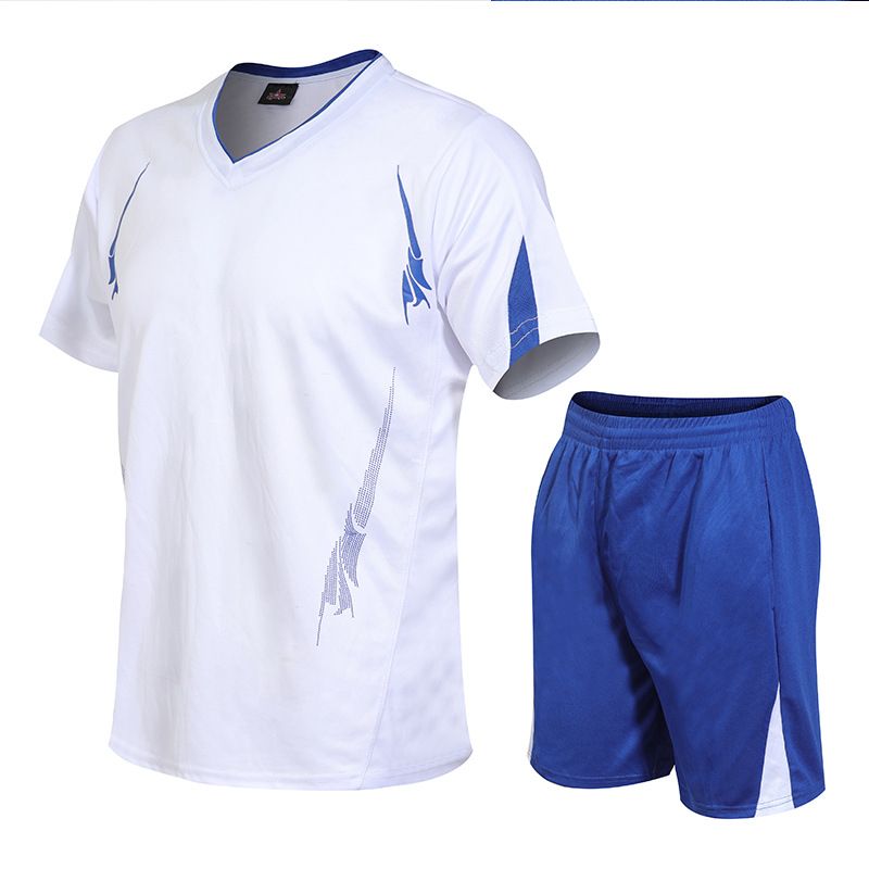 Men's Clothing Outdoor Sports Sleeve Short-sleeved Quick-drying Sweatshirt Team Printed Football Clothes_viptrois.com