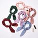 Solid Color Versatile Professional Square Silk Decoration Simple Style Small Neck Scarf Headscarf For Women Spring And_viptrois.com
