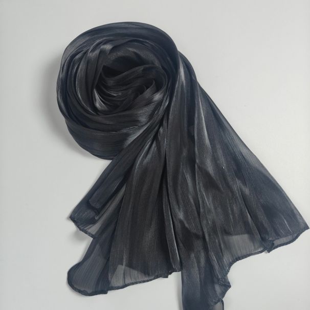 New Breathable And Cool Island Satin Smooth Crepe Long Scarf Malaysia Bright Silk Scarf Head Scarf_viptrois.com