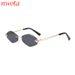 New Frameless Diamond Shaped Sunglasses With Leopard Head Decoration, Cross Border Simple Female High End Sunshade Sunglasses T1248_viptrois.com