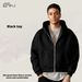 ETAI Men's Clothing 360G Autumn And Winter New Products Loose Men's Short Version Trendy Brand Hooded Sweater Thickened Suit Casual Single Wear_viptrois.com