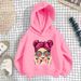 Kid's Clothing girls sweatshirt thin 2024 new style children's spring and autumn long sleeved loose top pullover hooded jacket_viptrois.com