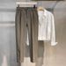 Men's Slim Fit Stretch Ankle Dress Pants - Lightweight Business Casual Trousers With Elastic Waistband_viptrois.com