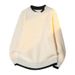 Jianheng Men's Long Sleeve Sweater Waffle Print Two Piece Set Color Blocking Soft Comfortable Fabric Street Style Slim Fit_viptrois.com