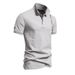 2025 Spring/Summer New Top Embroidered Solid Color Short Sleeve Men's Polo Shirt_viptrois.com