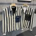 2023 Spring And Autumn Season New Colored Vertical Pattern Flip Collar For Men's High End Long Sleeved Striped Shirt_viptrois.com