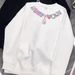 Retro Letter Round Neck Hoodie, Trendy Brand, Loose And Versatile, Fashionable And Cool Casual Unisex Top_viptrois.com