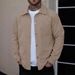 Pulse European American Cross-Border Corduroy For Men, Spring And Autumn Season, Stylish Workwear, Turn-Down Collar, Short_viptrois.com