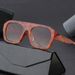 Men's Sunglasses New Style Personality Sunglasses Single Beam Large Frame Square Sunglasses Sunglasses Women Ins Same Style_viptrois.com