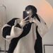 Pure Color-Block Pullover For Men Trendy Design Niche Couple Knitwear Ins Japanese Retro Lazy Style Knitted Sweater_viptrois.com
