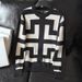 Men's Clothing Autumn And Winter Thick Long Sleeved Striped Jacquard Knitted Sweater For Men Slim Round Neck Pullover Top_viptrois.com
