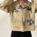 Men's Hip Hop Hoodie Punk Gothic Streetwear Zip Up Sweatshirt Y2K Harajuku Style Jacket For Urban Fashion_viptrois.com