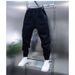 Men's Clothing Casual Jogger Pants With Elastic Waist & Drawstring Cuffs - Striped Slim-Fit Sweatpants For Spring & Autumn (Black/Green)_viptrois.com