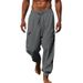 Premium Products 2024 Summer Autumn Cotton And Casual Leg Bundle Multi Pocket Tether Solid Color Loose Large Size Work Pants For Men_viptrois.com