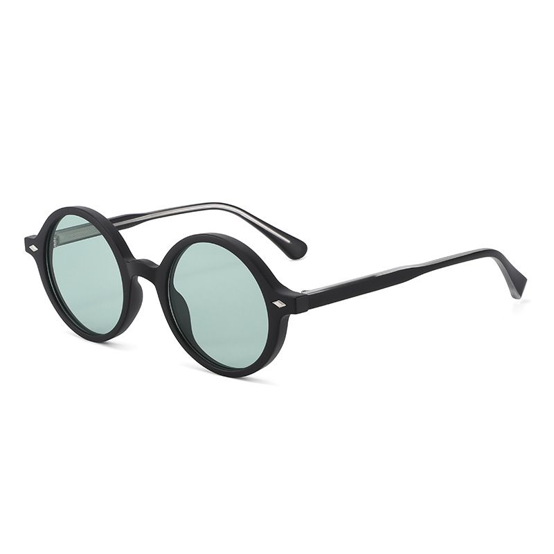 New Round Frame CP Plug In Street Shooting Sunglasses Cross Border Trend Fashion Sunglasses Plain Rice Nail Glasses T13_viptrois.com