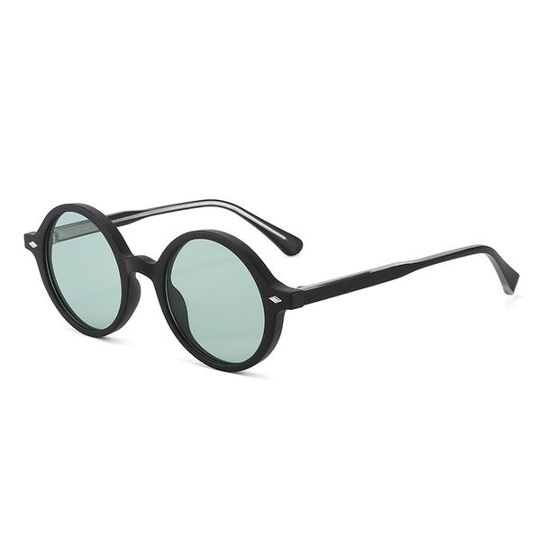 New Round Frame CP Plug In Street Shooting Sunglasses Cross Border Trend Fashion Sunglasses Plain Rice Nail Glasses T13_viptrois.com